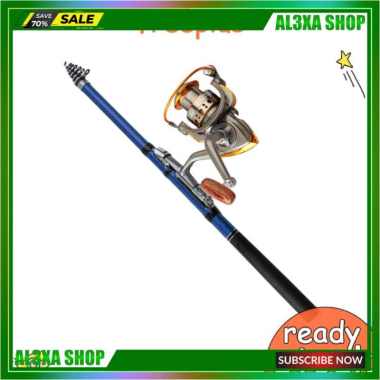 Joran Pancing Teleskopis Portable Bahan Serat Karbon Panjang 45Cm