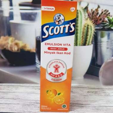 Scotts Emulsion Vita Cod Liver Oil 200ml - Minyak Ikan Scotts