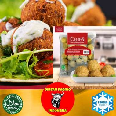 CEDEA BAKSO IKAN SAYUR GORENG 500 GRAM ISI 25 BUTIR/BAKSO SAYUR VEGETARIAN/BASO IKAN SAYUR GORENG/ B