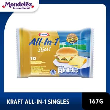 Promo Harga KRAFT All In 1 Slices 167 gr - Blibli