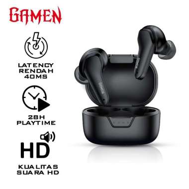 Gamen Sirens Gaming Ultra Low Latency Bluetooth 5.0 TWS HD Sound Headset Earphone Earphones Earbud E
