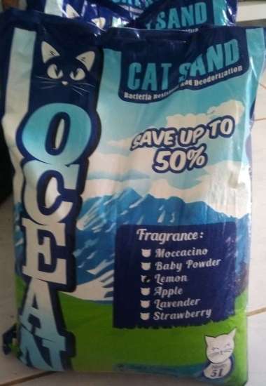 PASIR KUCING 5 LITER WANGI ALAS KANDANG KUCING PELIHARAAN