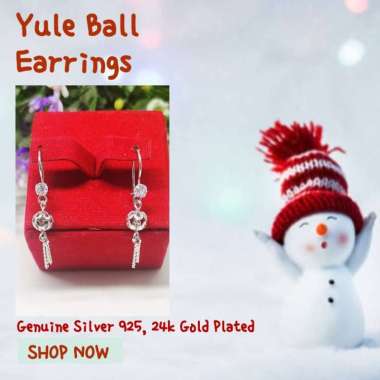 BCA245 PERHIASAN ANTING HOOK YULE BALL PERAK SILVER 925 LAPIS EMAS ASLI ORIGINAL