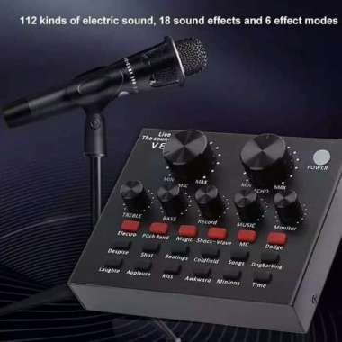 V8 Sound card Mixer SoundCard V8 MIXER Audio USB External Soundcard ORIGINAL 100 % Multicolor