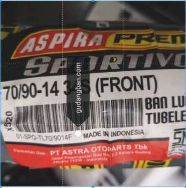 Ban Luar Motor Aspira premio 70 90 - 14 TL sportivo tubeless free pentil ban depan matic mio beat va