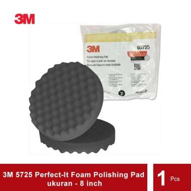 3M 5725 Perfect-It Foam Polishing Pad 8 in - Foam u/ proses polishing Hitam