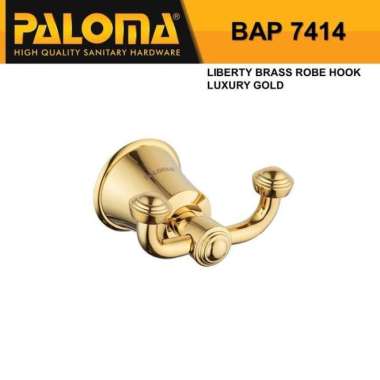 Kapstok Gantungan Baju Handuk Paloma BAP 7414 - 2 Kait Kapstok Kamar Mandi Kapstok Baju Murah Berkua