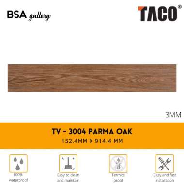 TACO VINYL 3MM TV 3004 PARMA OAK / LANTAI KAYU / LANTAI VINYL WOOD