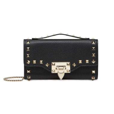 valentino wallet on chain black