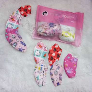 Masker Duckbill Anak Careion mix motif Isi 50Pcs anak perempuan