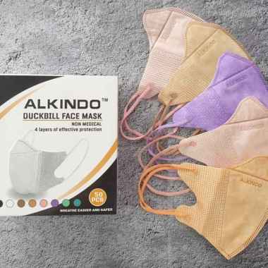 MASKER DUCKBILL ALKINDO WARNA MIX ISI 50PCS MIX PASTEL