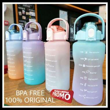 Botol Minum 2 Liter Botol Minum Viral Botol Pelangi Botol Minum Motivasi