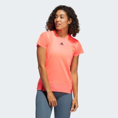 Adidas HEAT.RDY Women Training Tee GL6923|Baju Olahraga Jumbo Wanita XXXL signal pink