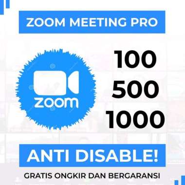 Zoom Meeting Pro 1 Bulan 100 Peserta - Zoom Meeting Premium 1 Bulan 100 Participant Email Penjual