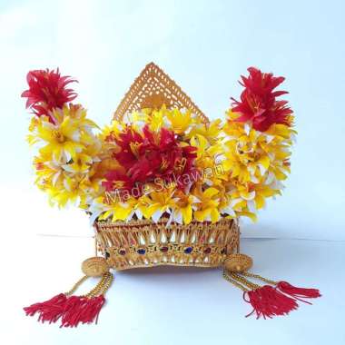 Mahkota kulit gelungan tari legong keraton bali