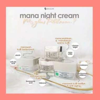 Night Cream Ms Glow / Cream Malam Ms Glow Whitening