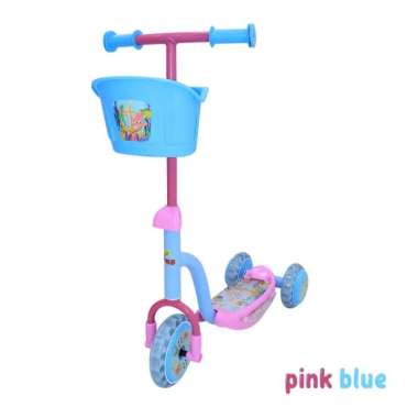scooter kickboard skuter Anak Otoped Roda 3 nyala anak injak pmb s01 Pink Biru