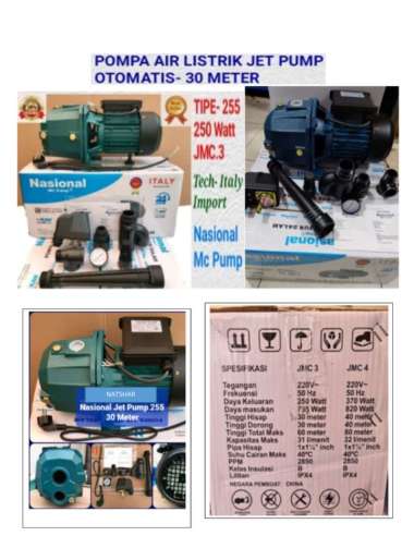 set Pompa Air JET PUMP OTOMATIS NASIONAL MC TIPE 255