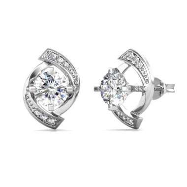 De Luxe Earrings - Anting Moissanite diamond by Her Jewellery GRA