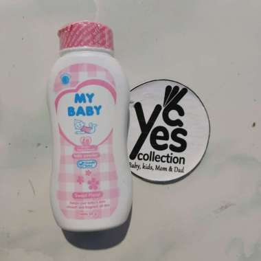 My baby bedak tabur anak my baby powder bayi anak kemasan 50gr kecil 50 gr Pink Sweety Floral