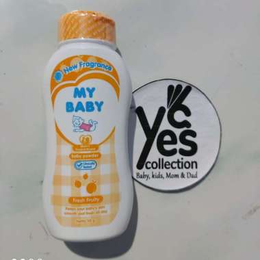 My baby bedak tabur anak my baby powder bayi anak kemasan 50gr kecil 50 gr Oranye Fresh Fruity