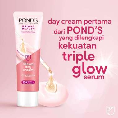 Ponds Bright Beauty Serum Day Cream 20/40 gr / Pelembab Wajah Ponds ukuran besar (kemasan baru Brigh