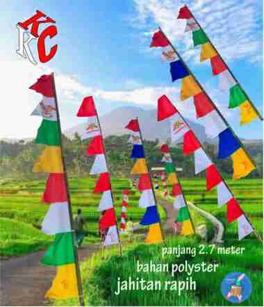 BENDERA UMBUL UMBUL GARUDA 2.6METER GARUDA merah putih