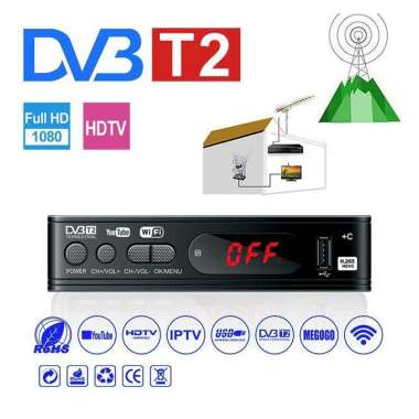 Receiver Tv Digital Tuner Box + Receiver Youtube H.265 1080P