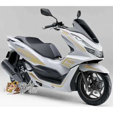 TERLARIS - Cutting Sticker Striping PCX 150 PCX 160 Putih Gold LAINNYA