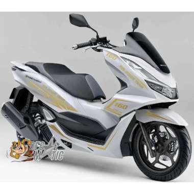 Striping Cutting Sticker PCX 150 - PCX 160 Putih BEST SELLER HITAM