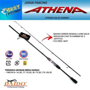 harga JORAN PANCING ATHENA SOLID CARBON 180CM (7-15lb) JAPSTYLE - 7-15LB MULTY COLOUR Blibli.com