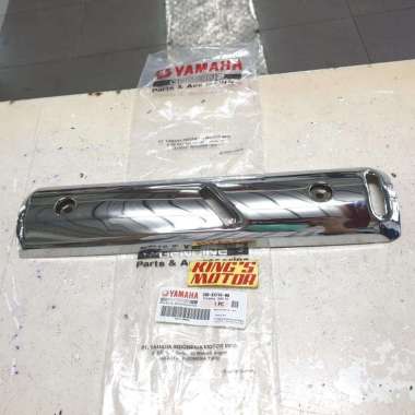 Pelindung / Tameng / Cover Knalpot Jupiter Z Burhan (2P2) Ori Ygp - Chrome