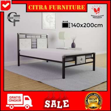 Ranjang besi minimalis 140x200