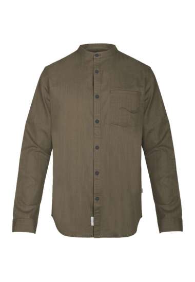 Used Jeans - Kemeja Etnik Pria Lengan panjang Warna Coklat M