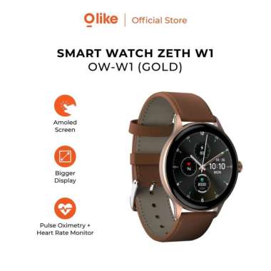 Olike Smartwatch Zeth W1 Jam Tangan Pintar Amoled Pulse Oximeter Monitor Detak