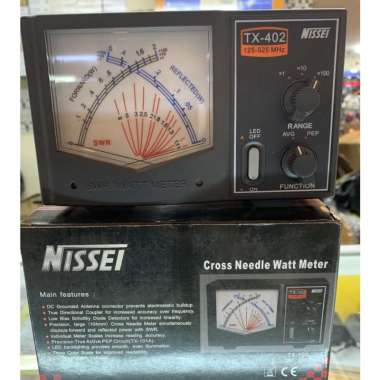 NISSEI TX-402 SWR : 140-150/430-440MHZ 2/20/200W (CROSS NEEDLE) : UHF-F