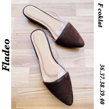 Sandal Bustong Wanita Fladeo Coklat  37 36