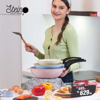 Stein Steincookware COSMO PAN Stackable 4 in 1 Panci Tumpuk multy colour