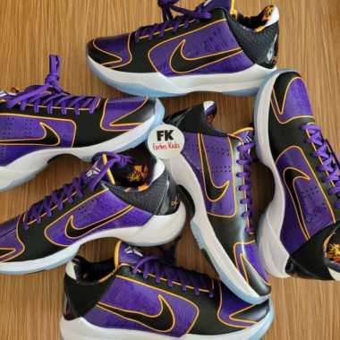 Nike Kobe 5 Protro Lakers/ 5x Champ || big stage champs purple gold