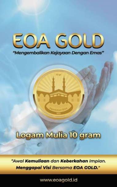 EOA Gold 10 Gram Spirit LOGAM MULIA EMAS MURNI EMAS ANTAM BABY GOLD EMAS MINI EMAS BATANGAN