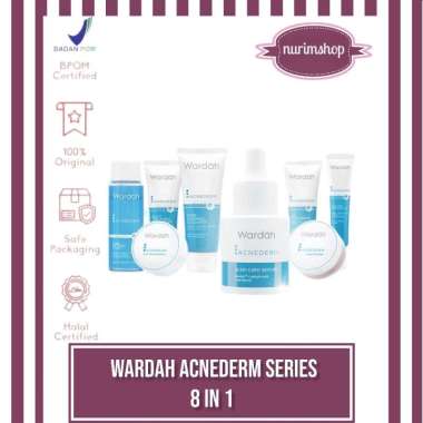 WARDAH ACNEDERM series 8 in 1 - paket lengkap