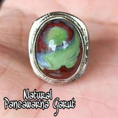 CINCIN BATU AKIK NATURAL PANCAWARNA EDONG ASLI GARUT BOS