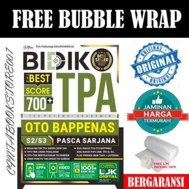 BUKU TPA BIDIK SCORE 700+ TPA OTO BAPPENAS S2/S3 PASCA SARJANA 2022-2023