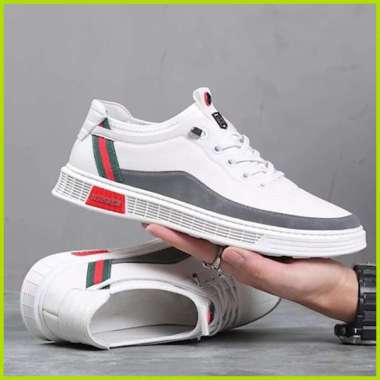 SEPATU PRIA MURAH TERLARIS Sepatu RunningSepatu Sneaker Pria import Original 40 PUTIH