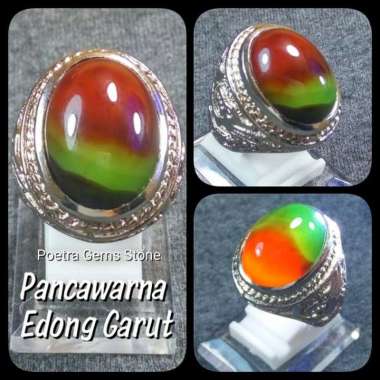 CINCIN PANCAWARNA EDONG MULUS CRYSTAL HQ QUALITY RING 10