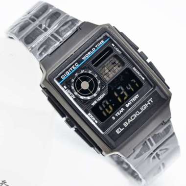Digitec DG-3078MS/MB - Jam Tangan Unisex Original 3078MB Black
