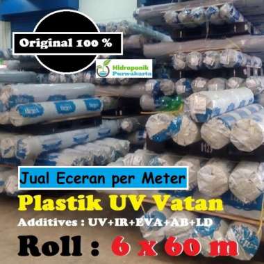 Plastik UV Vatan ECERAN Lebar 6 Meter 14 Persen 200 Mikron Original