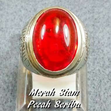 CINCIN MERAH SIAM PECAH SERIBU HIGH QUALITY TERMURAH RING 7