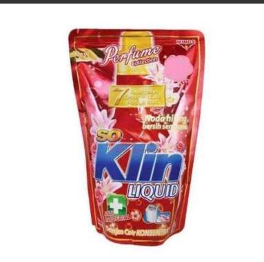 Soklin Liquid Detergent Cair 750ml merah