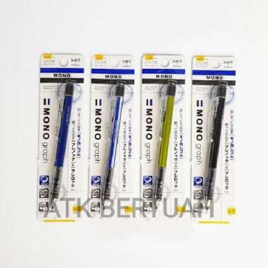TOMBOW MONOGRAP MONO GRAPH SHAKER MECHANICAL PENCIL PENSIL PILOT 0.3 Biru